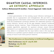 Quantum Causal Inference: An Entropic Approach by Mohammad Ali Javidian